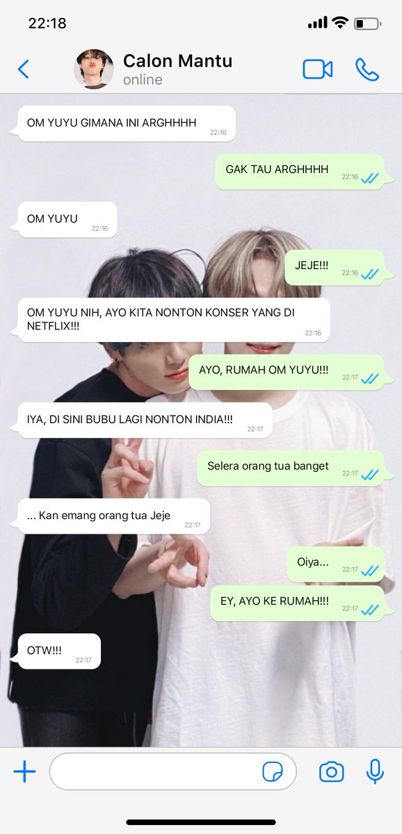 Lilykiyowo_'s tweet photo. TAEGI pt. KOOKMIN AU

— Antariksa Family

Ini cuma masalah selera, sisi satu suka k-pop sisi satu lagi suka anime; bisa akur gak, ya? 

© Lilykiyowo_ https://t.co/V8Mu8UlriH