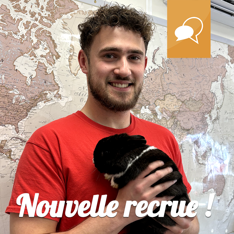 LEASejours's tweet photo. On vous présente Mathilda 🐰
Notre recrue d'un jour a un rôle bien précis : nous apporter un peu de sérénité malgré les réformes et l'actualité géopolitique... et on dirait que Mattéo a déjà noué un lien d'amitié très fort 😍 https://t.co/HxmN9p7kyG