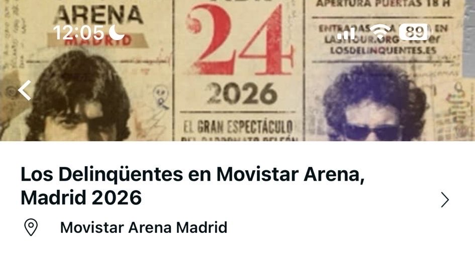 PORRYY_97's tweet photo. Se venden 6 entradas para el concierto de los Delinqüentes en el Madrid Arena.
Día 24/04.
Grada Planta 2 Alta Sector26 https://t.co/0h6T3BfoZ2