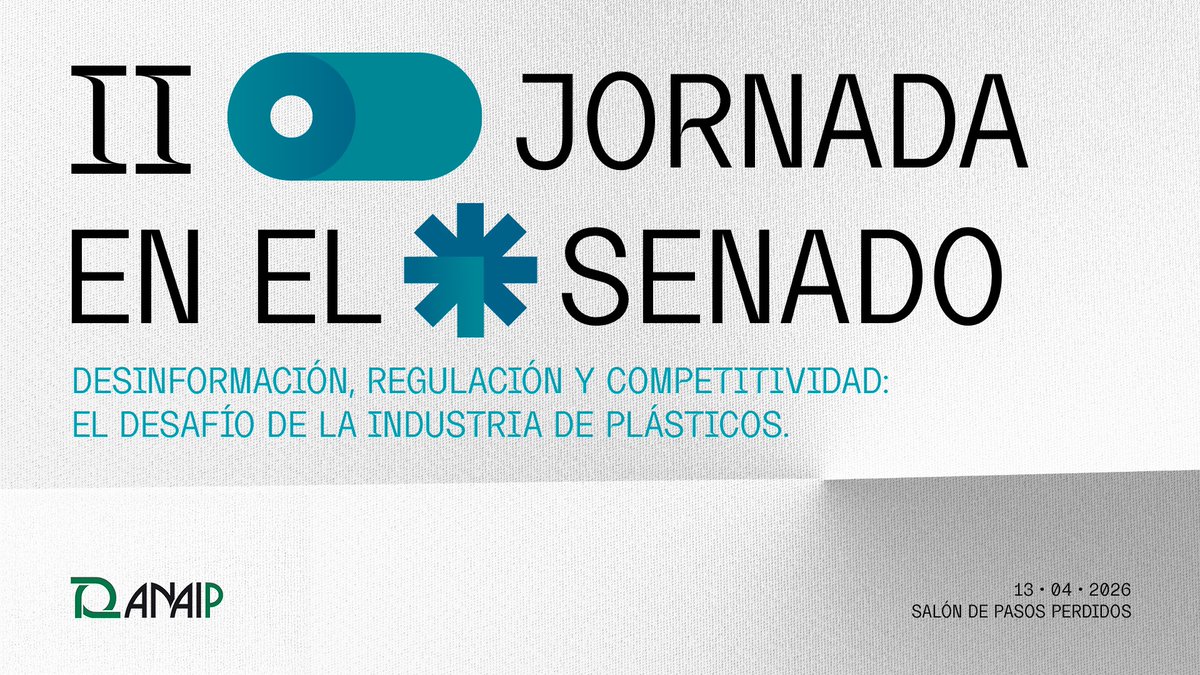 ANAIP_es's tweet photo. 📣 ¡¡Apúntate ya a nuestra II Jornada en el Senado!! El 13 de abril volvemos al Senado con la siguiente temática: desinformación, regulación y competitividad: el desafío de la industria de los plásticos. #ANAIPSenado2026