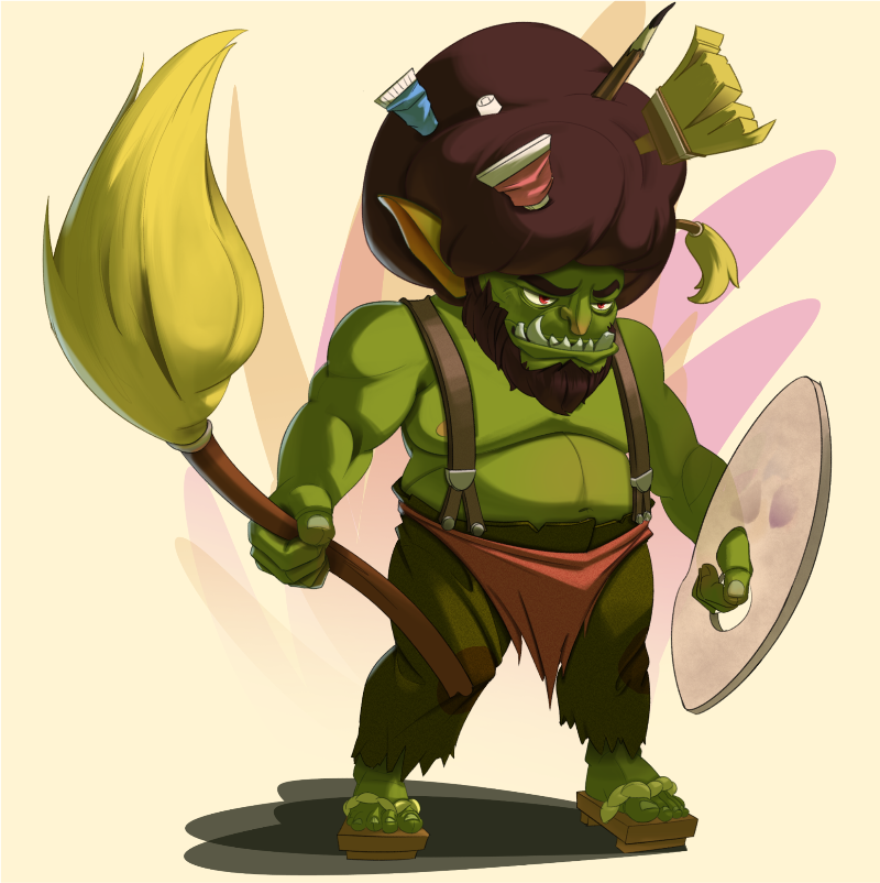 “Gob Ross” by NMA student Sahiro

A fun one. Loose, playful, but clearly backed by real study.