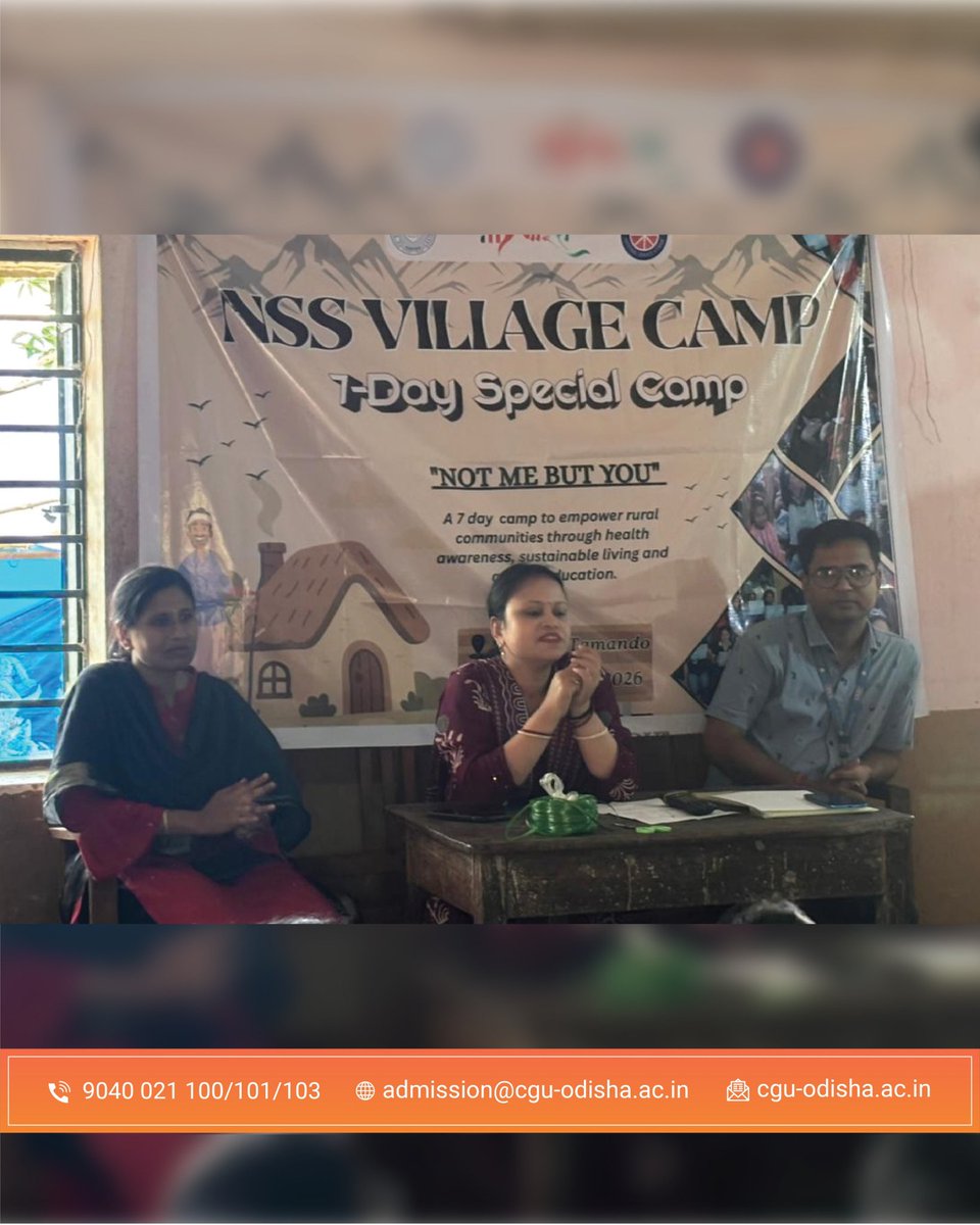 nssbbsr's tweet image. NSS Village Camp at Tamando Village with 50 NSS volunteers and 2 NSS PO , conducted by NSS unit CGU.
An experience that goes beyond learning, building empathy, awareness, and meaningful human connections. @_NSSIndia @YASMinistry
#nsscamp #nssindia  #cguodisha