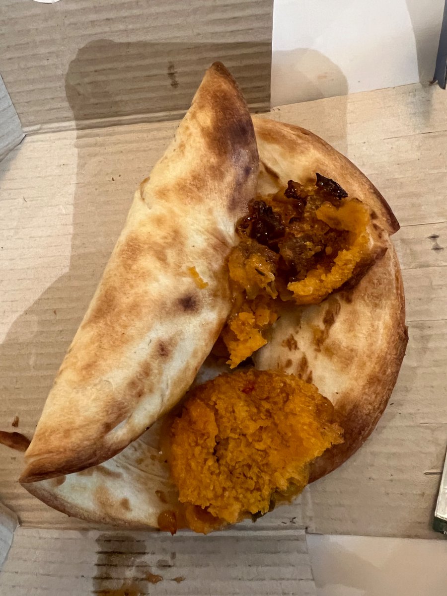 try4achange's tweet photo. @dominos Didn’t know u launched new Taco which is non saucy, undercooked nd no proper patty. Tried raising with ur Virtual assistant bt my taco is not coming in items ordered. Tried voice call bt there also no option to talk to human. Need refund of this shit https://t.co/CQQazh1v9R
