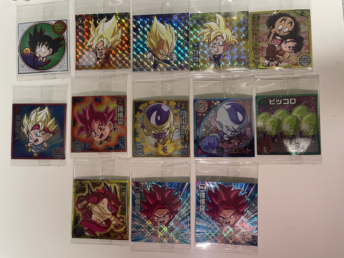 __im__126's tweet photo. ドラゴンボール　ウエハース　交換

譲　画像
求　2.10.29

まとめてだと嬉しいです。
宜しくお願い致します！ https://t.co/5wjd6PRxaa