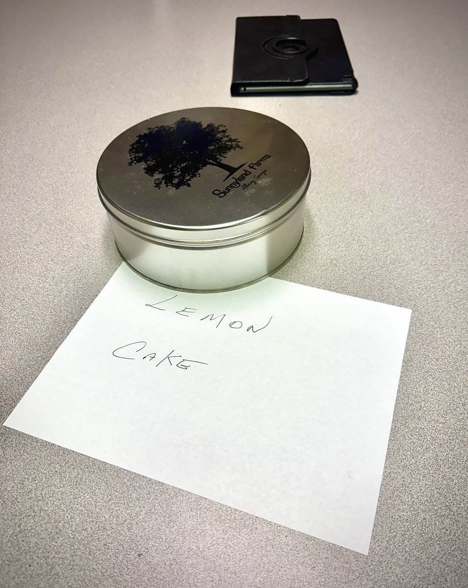 This was on the table in the break room when I arrived at work this morning. I feel like I’m being set up by Afroman. #Lemonpoundcake