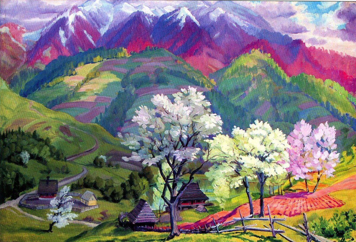UkrainianVisual's tweet photo. "Spring Day", by Fedor Manailo, 1970. https://t.co/svOk5UdsI5