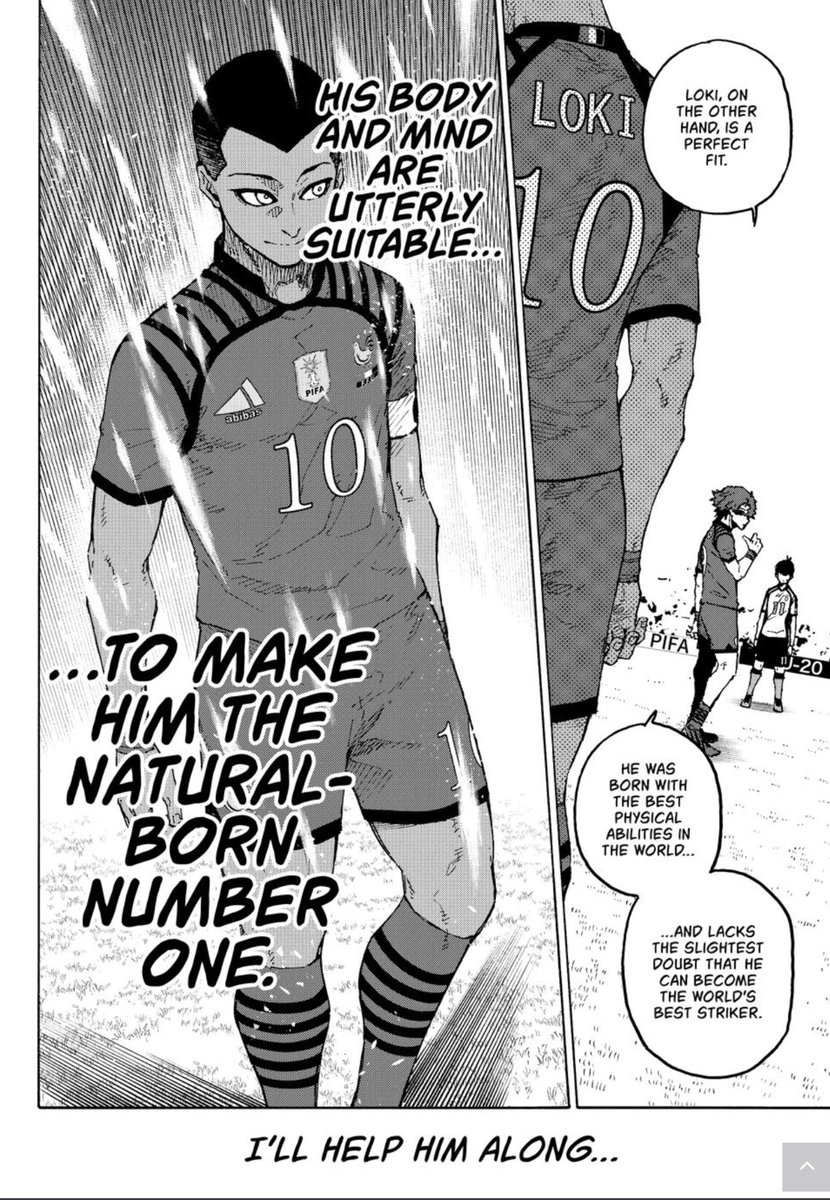 Mafesta2's tweet photo. @Dio_Supremacy Yea that’s true Loki is more interested in Charles’ help. However, Hugo himself literally said he’ll help Loki to become the world’s best striker, so it doesn’t really matter who Loki is focused on because regardless, Hugo is still going to help him out. https://t.co/GzS2ui1o2A