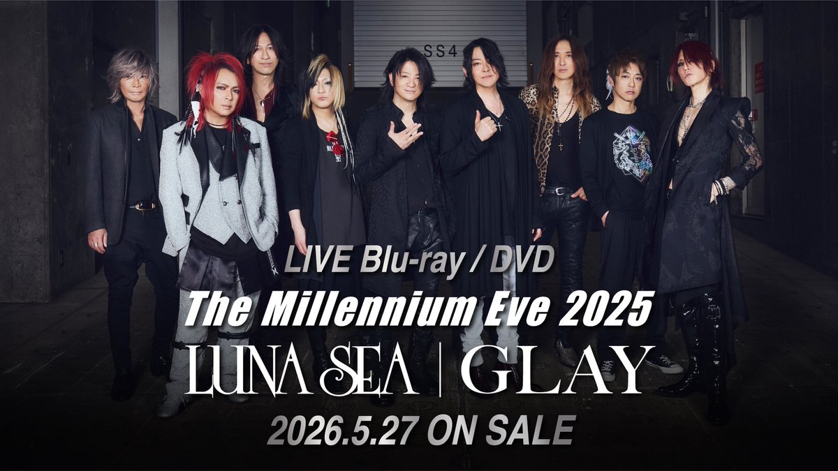 haruki_BLAST's tweet photo. LUNA SEAとGLAYの25年ぶりの東京ドーム対バンライヴ『The Millennium Eve 2025』が、なんと5月27日(水) にBlu-ray &amp; DVD発売決定🙄
豪華盤では貴重な両バンドの舞台裏映像も収録！
DVDで体験したい！！　
#GLAY #LUNASEA https://t.co/FxTzWi4RG0