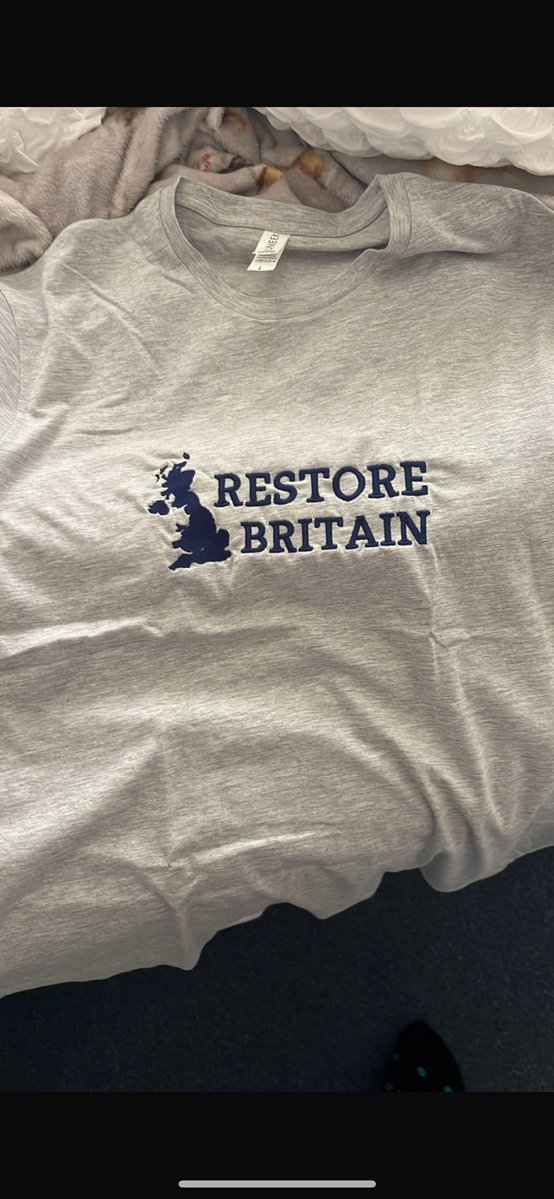 Dean84919146069's tweet image. New T-shirt to wear with my [Remigration cap] 🏴󠁧󠁢󠁥󠁮󠁧󠁿 🇬🇧 ❤️. #RestoreBritain #BritianFirst #RemigrationNow