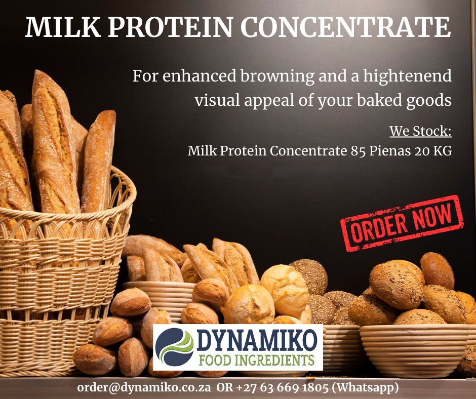 DynamikoFoodIng's tweet photo. Stronger protein profile. Better functionality. Consistent results. MILK PROTEIN CONCENTRATE (MPC) - the smart choice for high-protein dairy and beverage applications.

Pricing &amp; Orders: 📧order@dynamiko.co.za

#MPC #FoodTech #HighProtein #FormulationExperts https://t.co/feQb7EAqbP