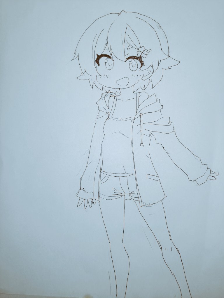 「今日の分。 以前どう描いてたか色々思い出してきた感ある。」|Quel【クゥエル】のイラスト