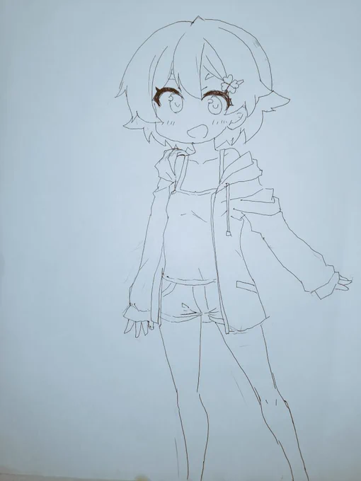 今日の分。 以前どう描いてたか色々思い出してきた感ある。