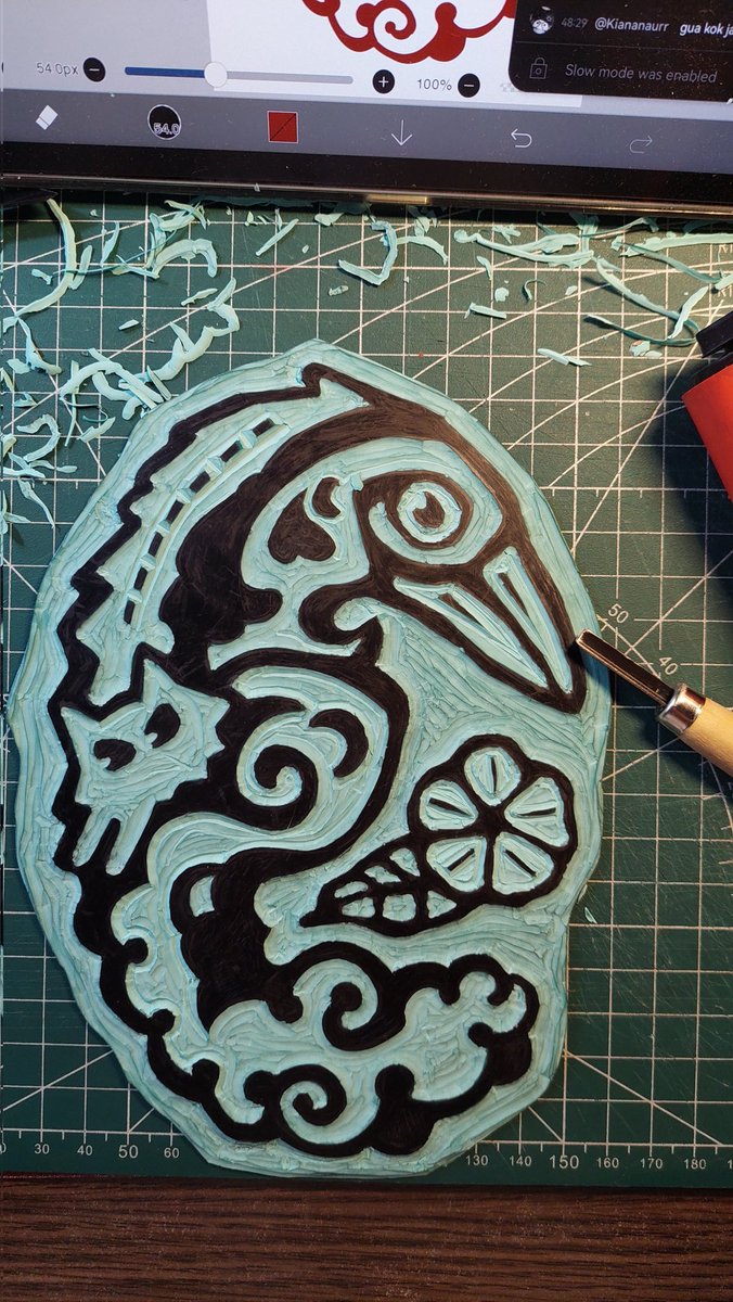 meowmousse's tweet image. Day 1 mencoba linograph 💕
#DIYCrafts #linograph