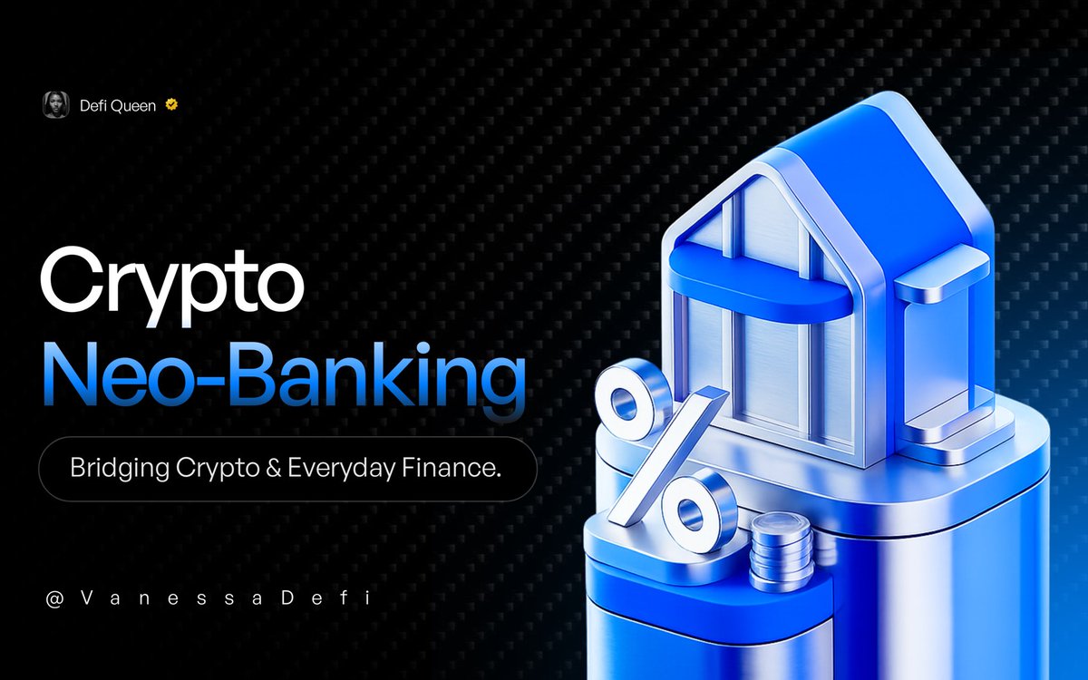 VanessaDefi's tweet photo. A few days ago, I shared some narratives to watch in 2026, and someone asked me if crypto neo-banks are really worth paying attention to.

That question made me realize that, a lot of you don’t know this is actually one of the quietest ways to make money in crypto right now.

So let me break it down for you 👇

Neo-banks are basically crypto’s version of your regular bank app.

But instead of just holding money, it lets you hold, earn, spend, borrow, and track your crypto all in one place.

You can:

➠ Keep your money in stablecoins
➠ Earn interest on it passively
➠ Pay for things with a card
➠ Send money globally in seconds
➠ Even borrow without selling your assets

And some key players in this field include:

@cryptocom

They’ve built a full system where you can hold, earn, and spend crypto with a card.

@Nexo 

This one is big on earning and lending. You deposit your crypto, earn daily interest, and even take out loans without selling.

They also have a crypto debit card.

@gnosispay

This is more on the self-custody side. You control your funds but can still spend globally.

If the future moves towards people owning their keys, this becomes very important.

@ether_fi 

This one combines DeFi and real-world usage. You can stake, earn yield, and still spend.

@wirexapp

Focused on payments. You can hold both crypto and fiat, spend anywhere, and earn cash back.

@zerion

Think of this as your crypto dashboard. You see everything in one place, swap, invest, and track performance.

@moonpay

This is the gateway. It helps people move from normal money into crypto easily.

As new users enter the space, platforms like this capture that flow.

@xapobankapp

This takes a more traditional banking approach.

It’s a licensed crypto bank focused on security and long-term holders. This attracts bigger and more conservative money.

Other projects include:

@BleapApp — Focused on stablecoins and simple spending.

@avici — Built for simplicity. You hold, spend, and earn with a smooth user experience.

___________________________________

These neo-banks are quietly driving crypto adoption.

And as more people enter the space, they want simple apps — not complex wallets, and that’s exactly what neo-banks are built for. 

So the more people use them, the more crypto becomes part of everyday life.

Now if you’re holding tokens tied to these platforms, you’re not just holding — you’re positioned where the growth is happening🌚 that’s how you quietly milk the narrative.

If you’re serious about crypto in 2026, start exploring these platforms now.

And RT so someone else gets to see this