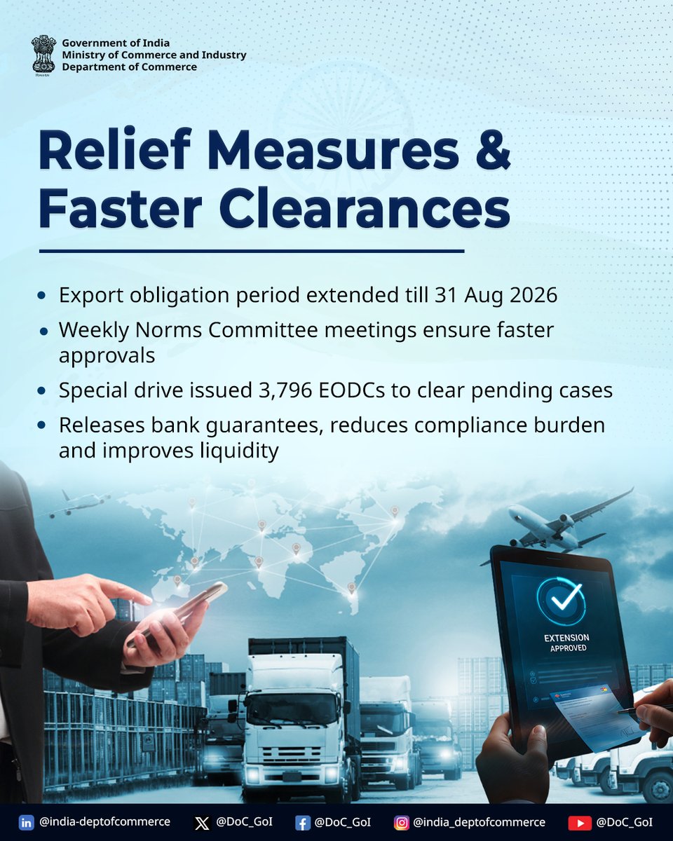 Dept of Commerce, GoI tweet media