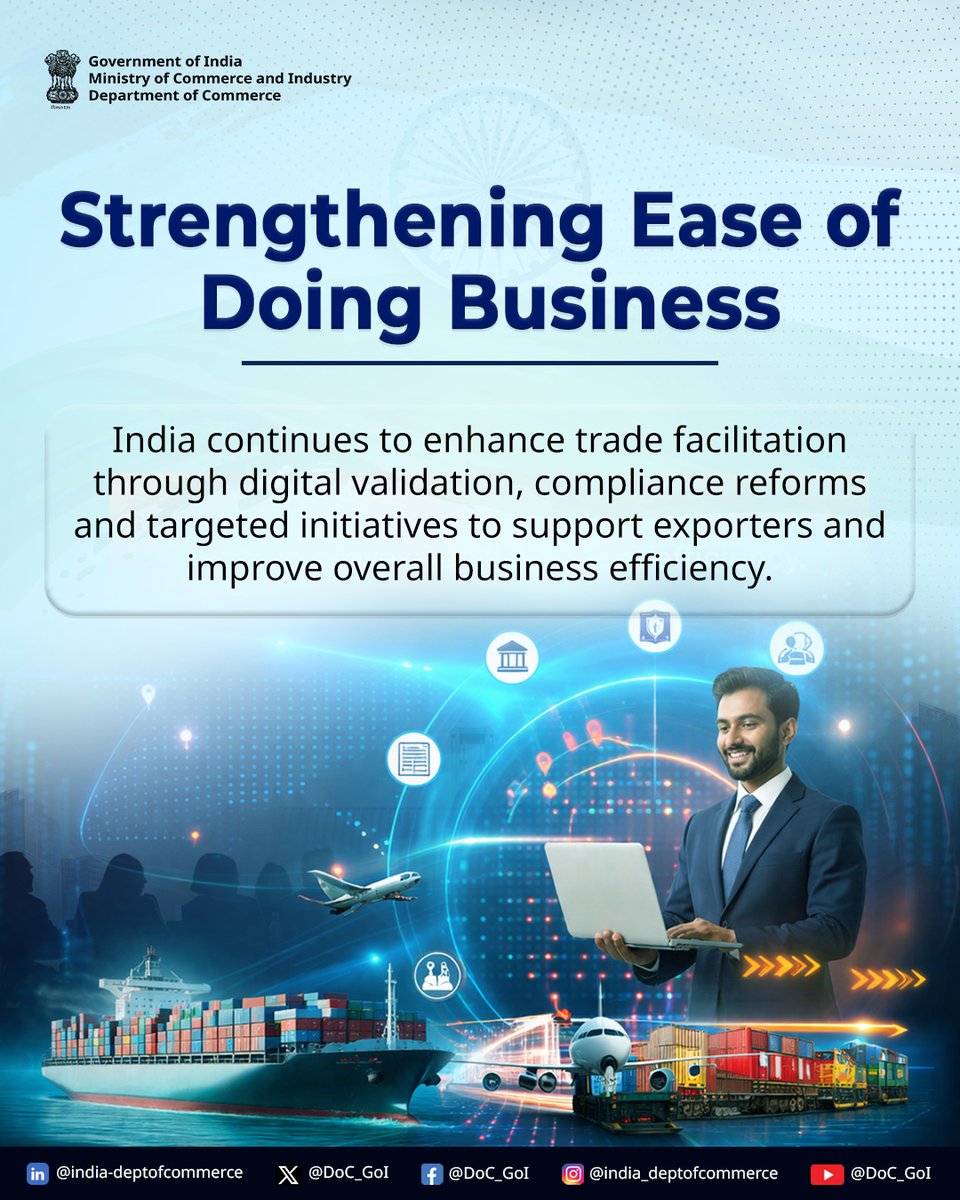 Dept of Commerce, GoI tweet media