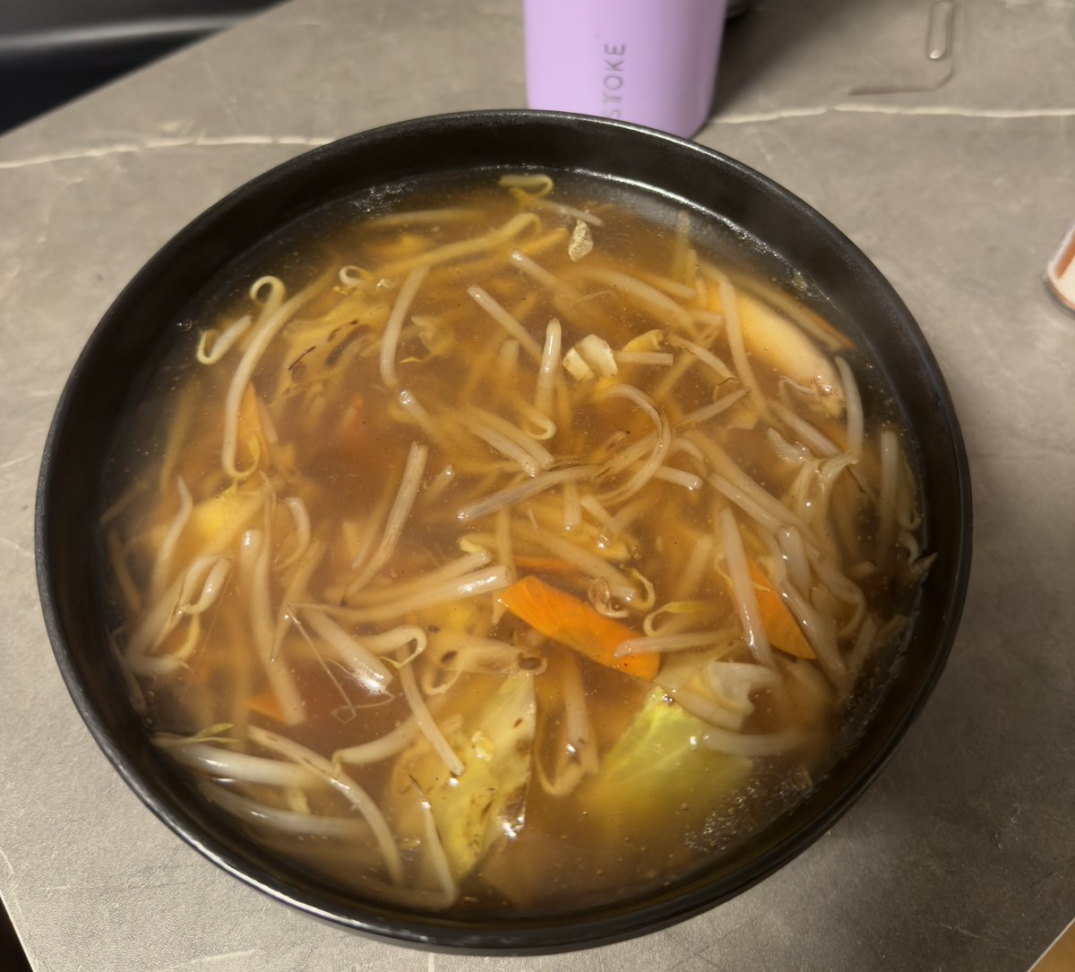 野菜たっぷり
あんかけ醤油ラーメン
いただきます