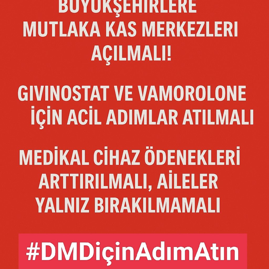Türkiye genelinde standart bakım veren kas hastalıkları merkezlerinin sayısı hala çok kısıtlı (başlıca İzmir ve Antalya).#DMDiçinAdımAtın <a href="/saglikbakanligi/">T.C. Sağlık Bakanlığı</a> <a href="/genilac/">GEN</a> <a href="/titckgovtr/">TİTCK</a> <a href="/tusebgovtr/">TÜSEB</a> <a href="/UmitKervan/">Umit Kervan</a> <a href="/batuyslyrt/">Batuhan YEŞİLYURT</a>
#salı Erol köse //İzzet yıldızhan
#Beşiktaş #Transfer #SüperLig
