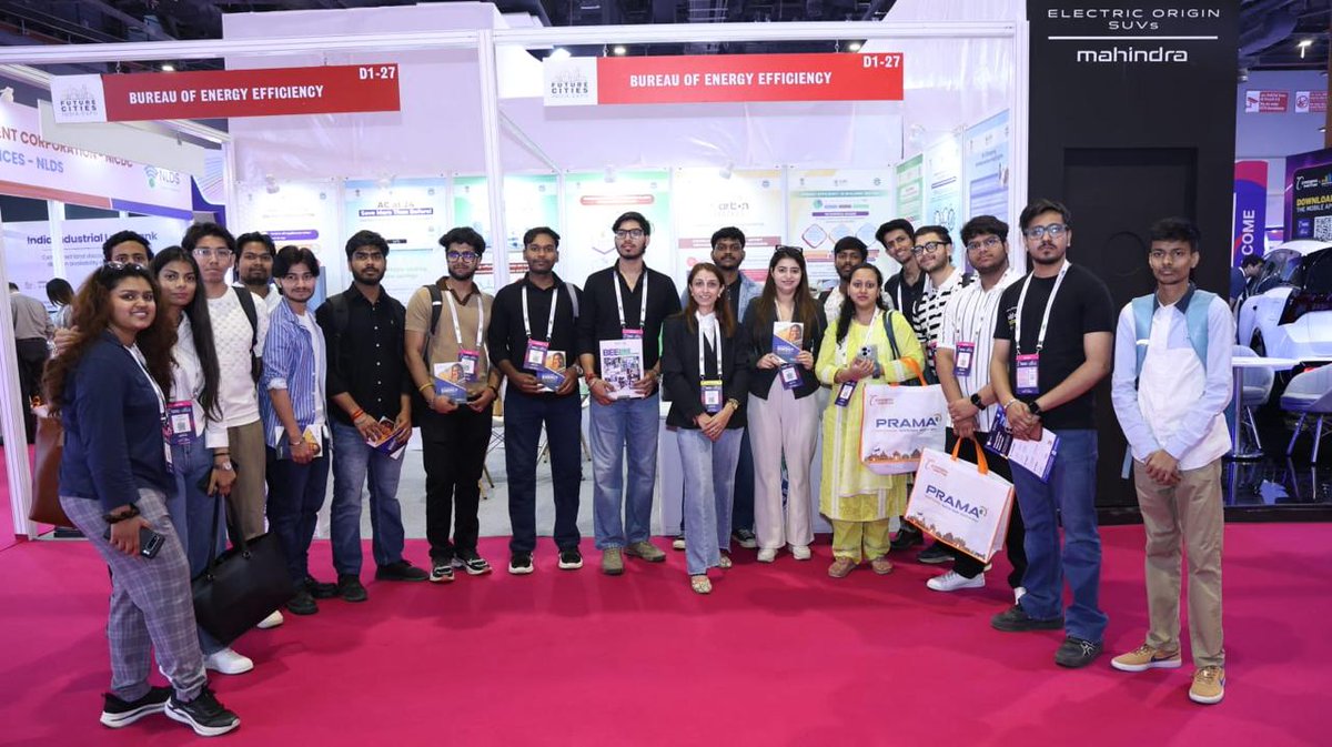 beeindiadigital's tweet image. Day 2 at the Smart Future Cities India Expo 2026

BEE continues to engage with a wide spectrum of stakeholders at Bharat Mandapam, showcasing its initiatives towards advancing #energyefficiency.