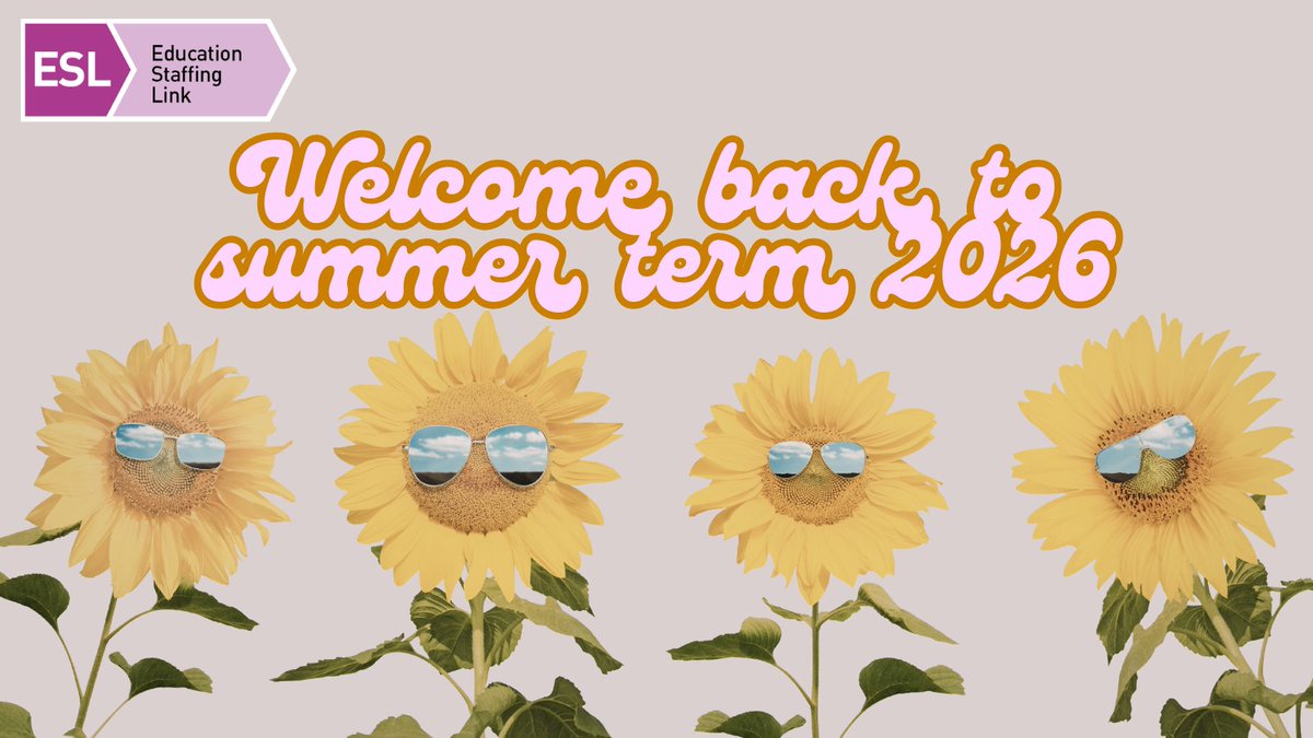 SupportedStaff's tweet photo. Welcome back to summer term 2026! 🌞 Normal office hours of 7am - 6pm have resumed. Please get in touch if you need anything and have a great first week back! #educationstaffinglink #summerterm #birminghamprimaryschools https://t.co/4z1iYBUbNJ