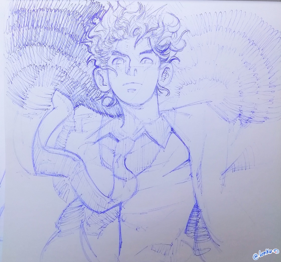 sketchonk's tweet image. old bic pen doodles from like 10 years ago
#twitterartist