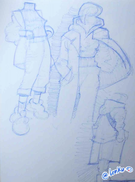 sketchonk's tweet image. old bic pen doodles from like 10 years ago
#twitterartist