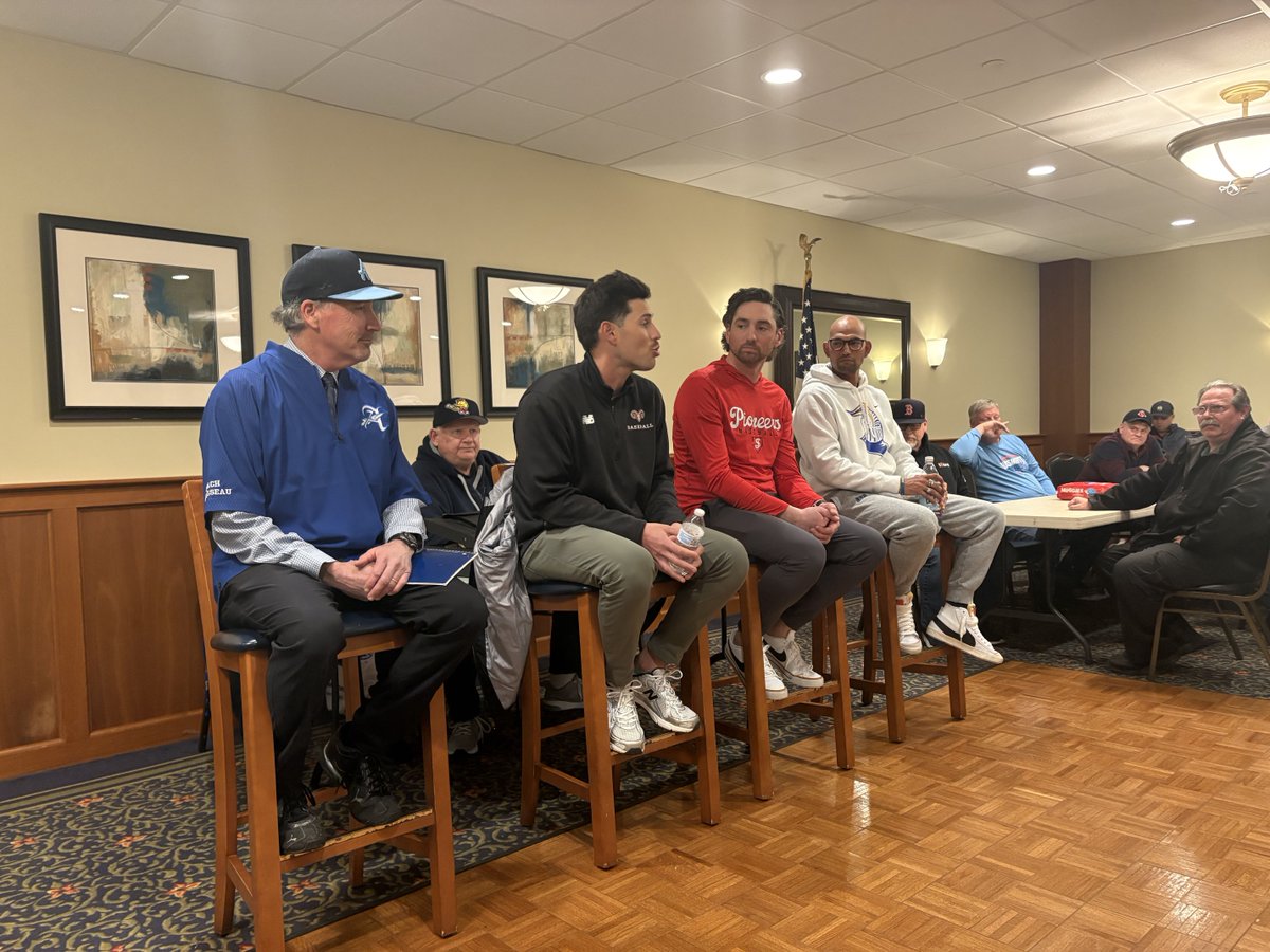 worcumpires's tweet photo. The WABUA held a Coaches Panel on March 23rd.  Four local coaches engaged in a discussion on the State of Baseball and how they can work together on the field.  Thanks to Phil Price (WSU), Casey Cummins (SJ), Mike Abraham (WA) and Mike Brousseau (AHS) for their time. https://t.co/PsTMhFKQGB