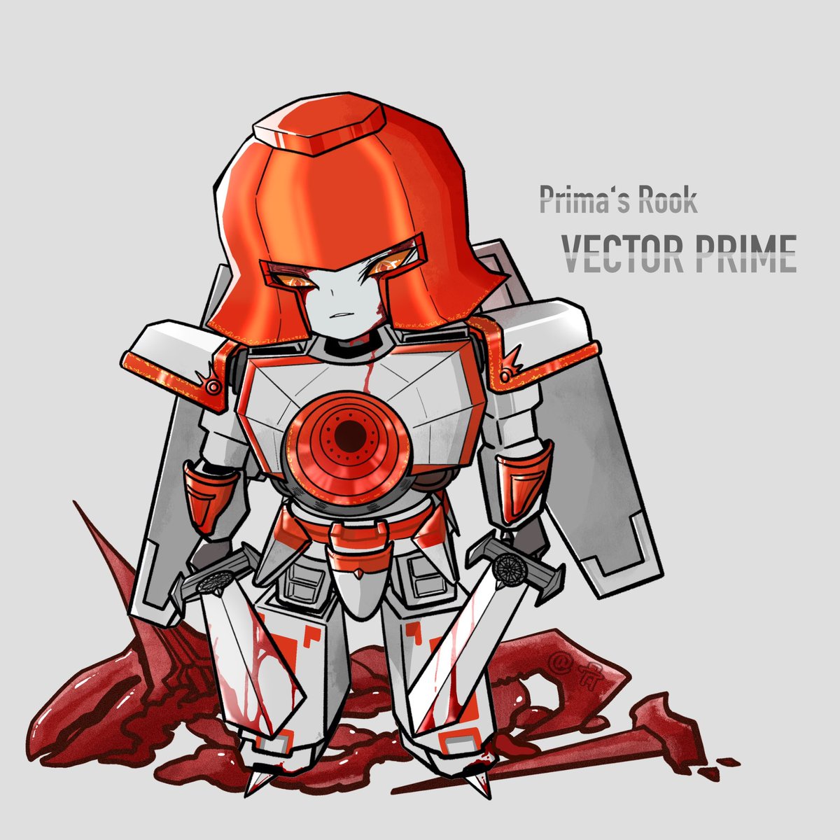 she_gu15287's tweet photo. #Vectorprime SG One
⚔️Primus的次子,对帝王兼长兄的Prima极尽忠诚,几乎没有自己的个人意志,甚至自愿交出部族供对方驱使
⚔️掌握禁卫军与远征军,在三位将军里最得Prima器重,拥有令行禁止乃至格杀另外两位的权限
⚔️机体上的铭文是Prima亲手雕刻的,日常会自己保养描金 https://t.co/NsaOz8LgkD