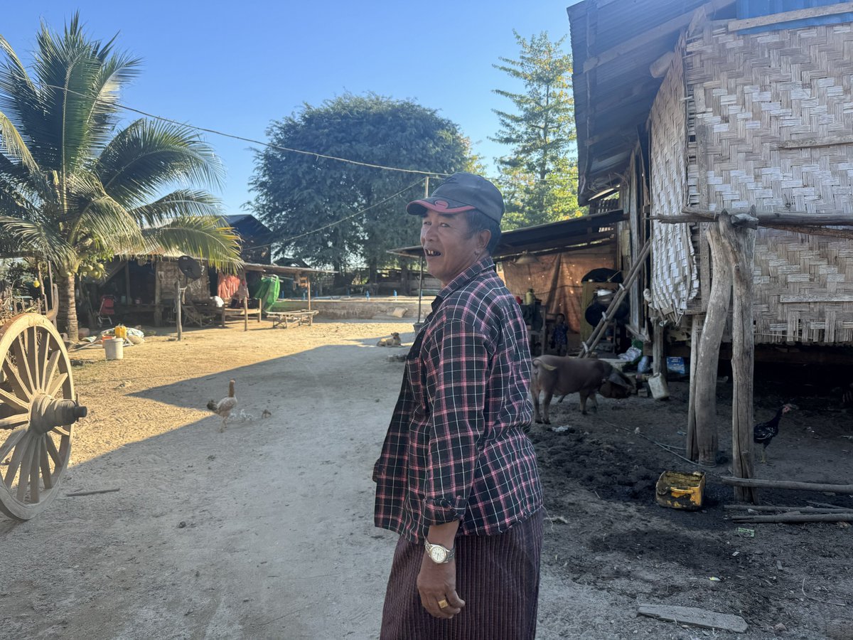 UNHCRMyanmar's tweet photo. Nearly a year after the earthquake, families who lost their homes are slowly rebuilding. With timely support from partners and UNHCR, they’ve repaired shelters and made them safe again. As homes take shape, relief, hope, and security are returning. #RebuildingMyanmarTogether https://t.co/AWuvecqw0I