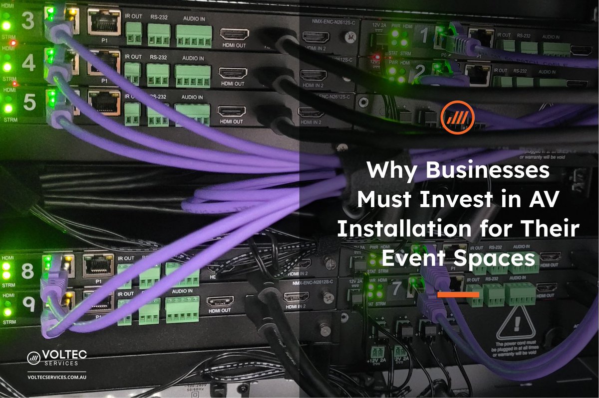 RyanT0744's tweet image. Upgrade your event spaces with professional AV installation for seamless communication and impact. Read and invest today for smarter, high-performing events. Check now - voltecservices.com.au/blog/why-busin…

#AVInstallation #AVSolutionsCompany #AudioVisualEquipment #AVSolutions
