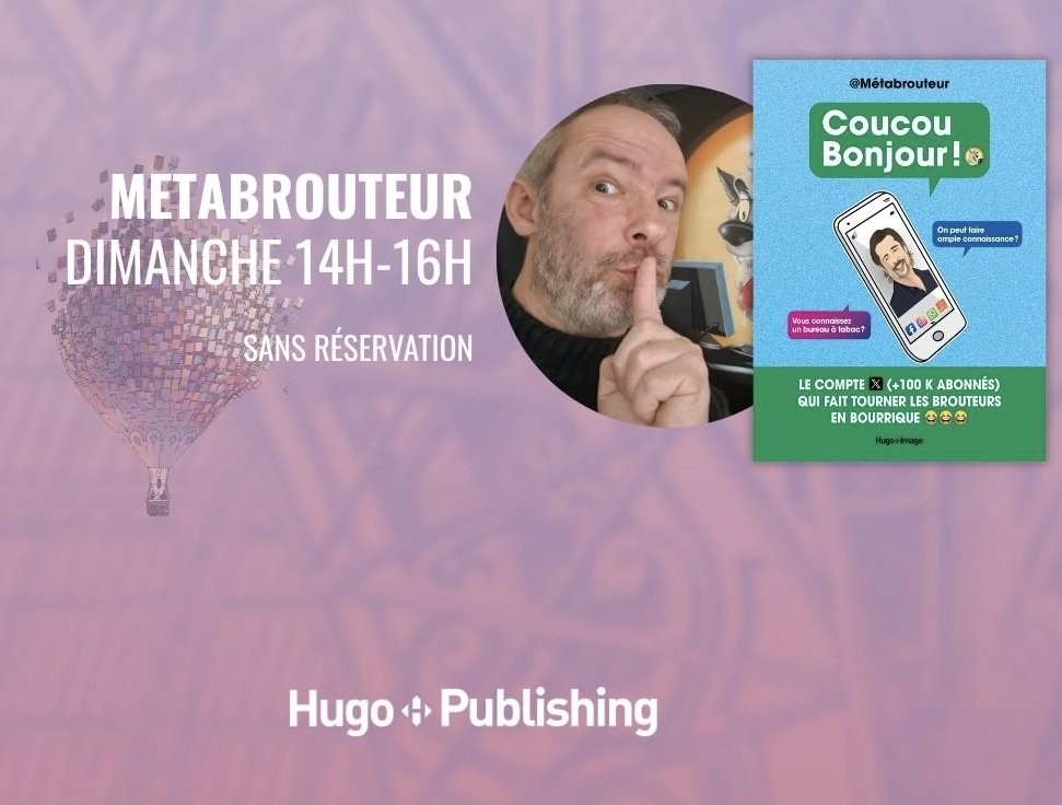 Metabrouteur's tweet photo. On se retrouve le dimanche 19 avril au Festival du livre de Paris au stand @hugopublishing
Viendez donc faire une ample connaissance rayonnantes fânes de Carotte 🥕 !

Coupon  PCS non obligatoire (mais accepté avec joie) https://t.co/CPaGRSozh9