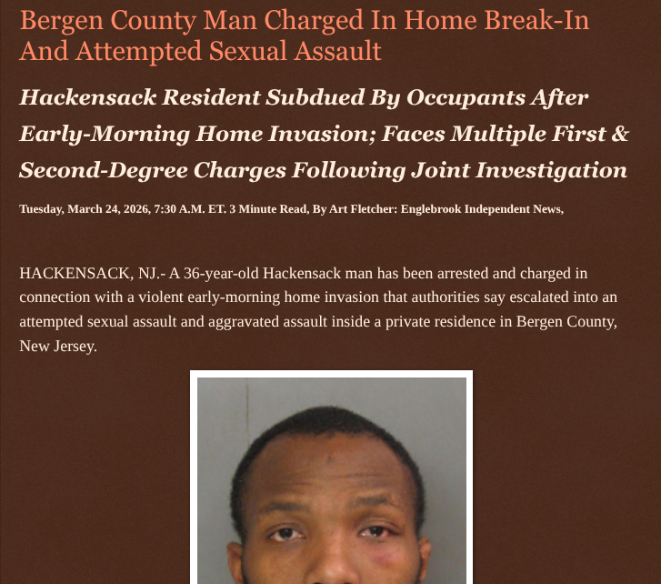 ArtFletcher9's tweet photo. Bergen County Man Charged In Home Break-In And Attempted Sexual Assault https://t.co/8BwcupzPNa via @Englebrooknews #NewJersey #CrimeNews #BergenCountyNJ #HackensackNJ #Home #invasion #arrest #attempted #sexualassault #aggravatedassault #homeinvasion #jailed @wireless_step @HRG_Media @LodiNJNews @Fordmb1953 @SarahGeving1 @Shannon96574094 @Daytobehappy @janninereid1 @gator4kb18 @MichelleF_35 @TrumpWasRite2 @KathyKbrose @RobGerundo @JimBobW49