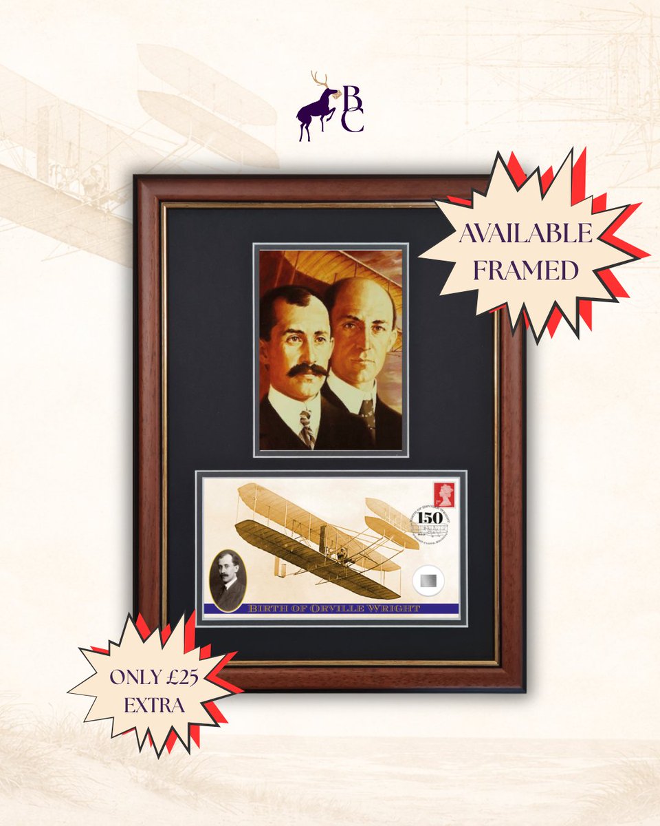 🔥 NEW RELEASE 🔥 Tribute to Orville Wright and the first powered, sustained flight in history ✈️ Featuring authenticated metal from the 1905 Wright Flyer. Own a piece of aviation history! #aviation #plane #history

Shop now: buckinghamcovers.com/1905-wright-fl…