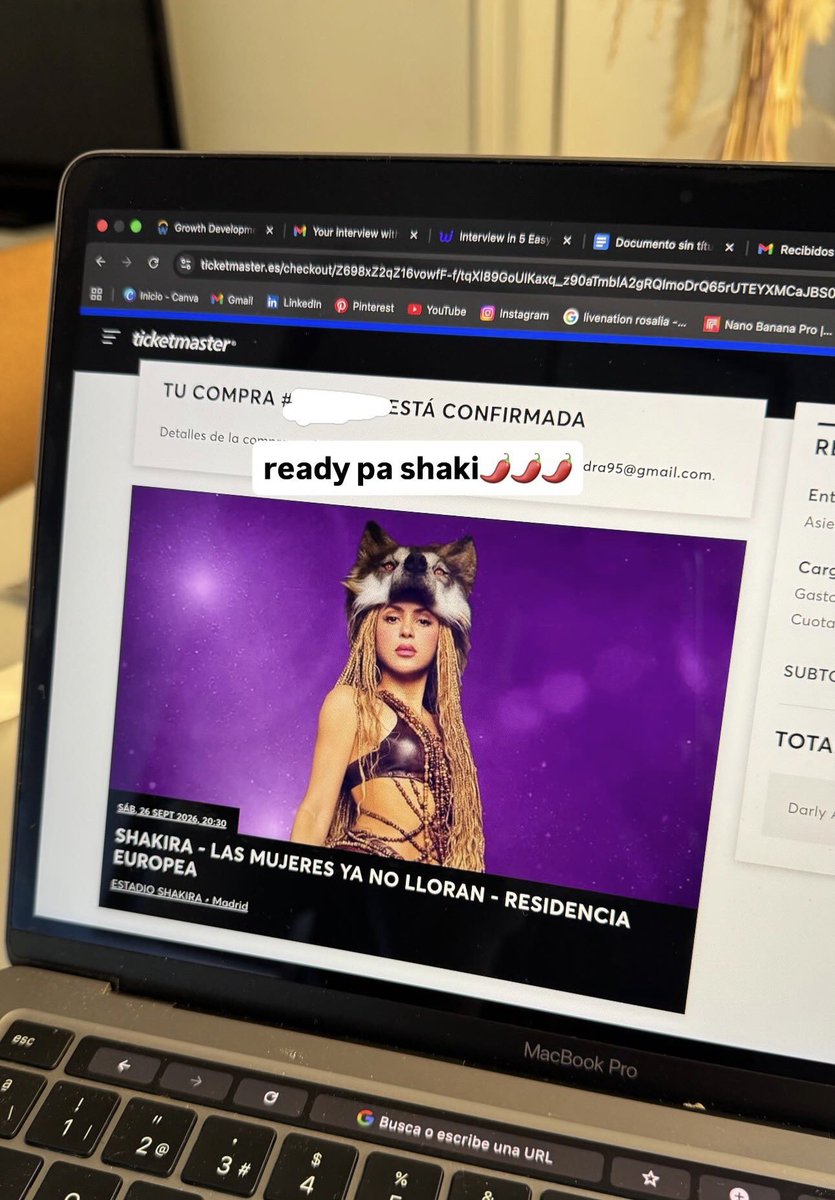 lo logramos Shaki, te veo el 26🫶🏼💘 #shakira