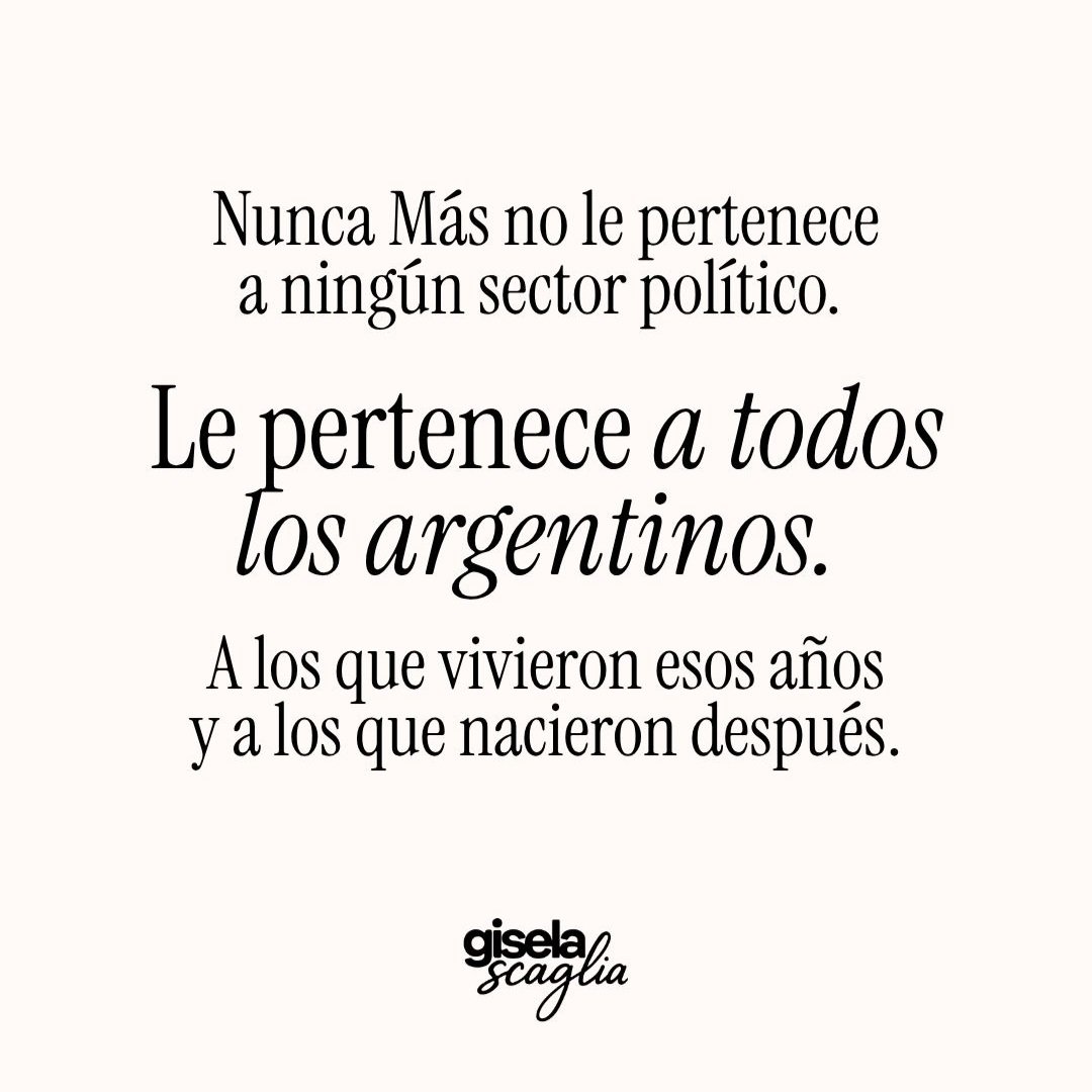 Más de la mitad de los argentinos nunca vivió bajo una dictadura. Nacieron en democracia, crecieron en democracia.

¿Alcanza con eso para valorarla? ¿O hay que haberla perdido para entender lo que vale?

Nunca Más no es una consigna vacía. Es el compromiso más importante que