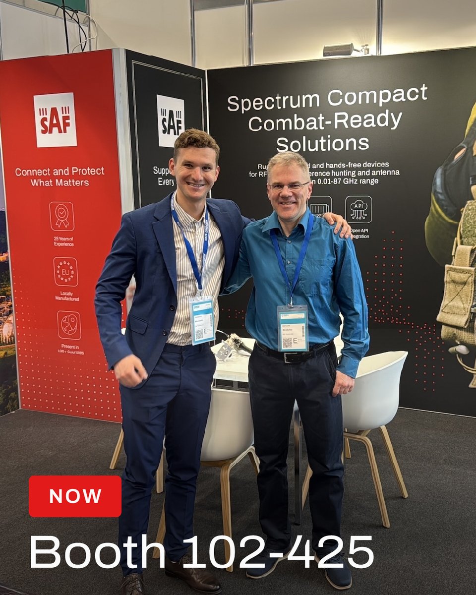 SAFTehnika's tweet image. From today through March 26, Veniamins and Edmunds welcome #EMC professionals across Europe at #EMVExpo 2026. Visit @SAFTehnika booth and check if #SpectrumCompact fits in your palm and your workflow.

March 24-26, 2026
Koelnmesse, Cologne, Germany