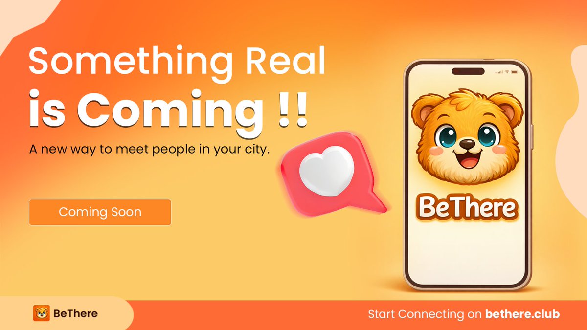 Bethereclub's tweet image. We built BeThere.Club because no one should have
to navigate life alone. Launching soon in 12 cities
across India. RT if you're ready
#BeThereForReal #LaunchingSoon #BeThere
#YourCircleStartsHere #GenZIndia