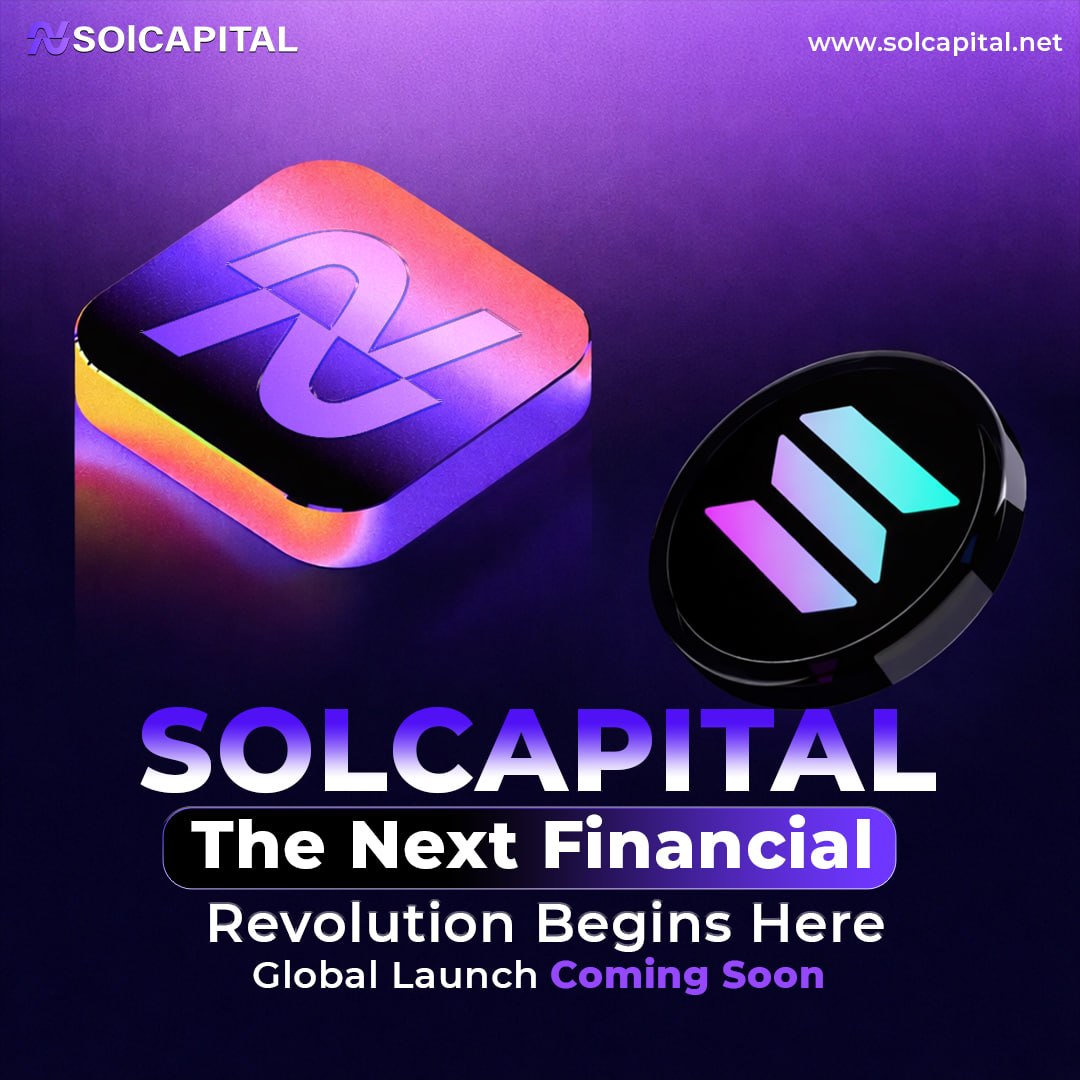 solcapitalltd's tweet photo. 🚀 #SOLCapital is almost here, &amp; it’s set to change the way we think about #finance.

From cutting-edge #blockchain innovation to a powerful global ecosystem, this is more than just another project… it’s a movement. 🌍

⏳ Global launch coming soon

🌐 https://t.co/42LdlCCAE8 https://t.co/4wf2ZSwUKr