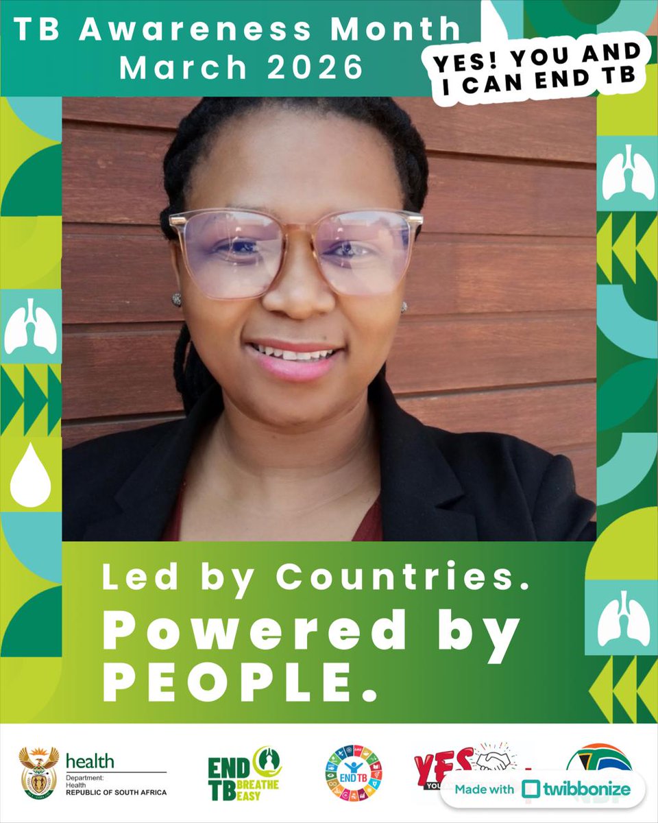 teampata's tweet photo. In recognition of #WorldTBDay, our #TeamPATA Country Representative, Tabisa Silere-Maqetseba is taking a stand!
Be part of the movement; click the link: https://t.co/LmsrhU8sNP, upload a picture and post it.
#WorldTBDay #EndTBSA #TestForTB #JoinTheMovement #BreatheEasy https://t.co/CQVFiDJhCg