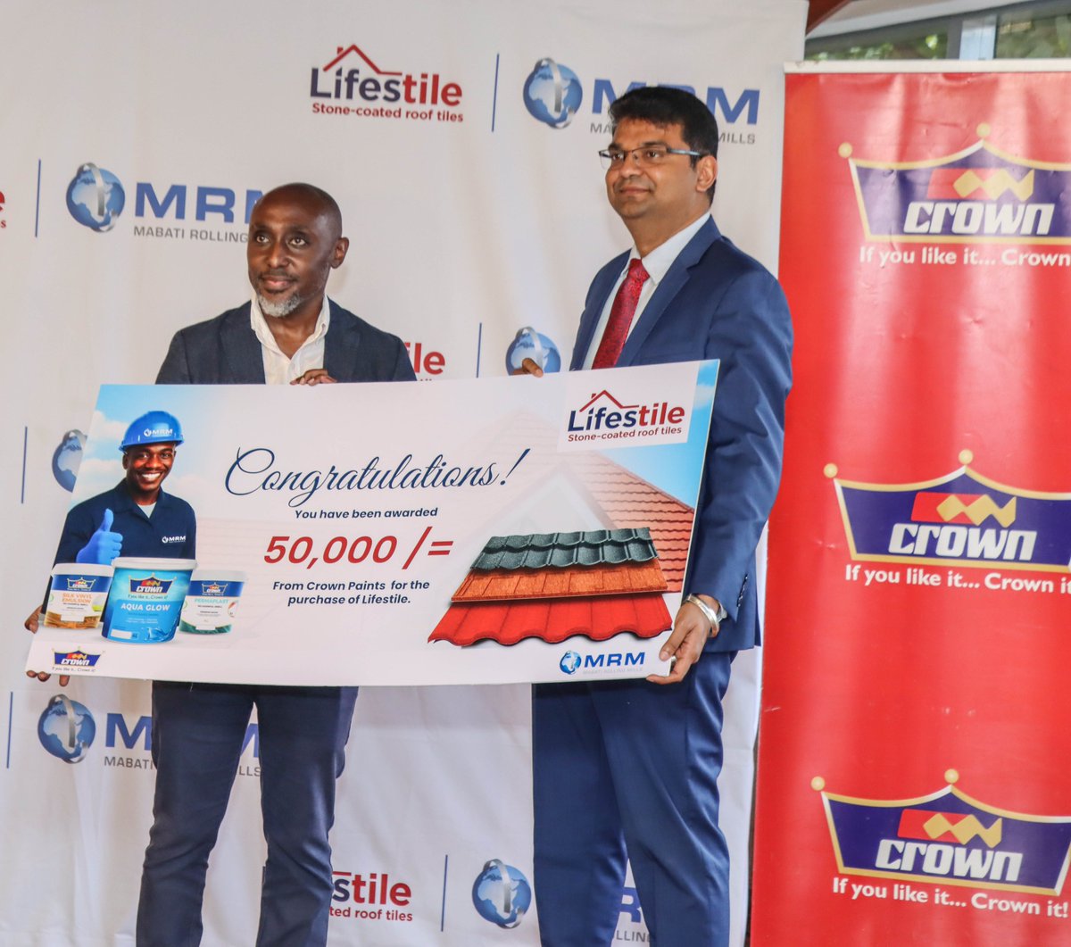 CrownPaintsPLC's tweet photo. @CrownPaintsPLC partners with @MRM_Mabati to deliver more value to homeowners and developers. Buy Lifestile roofing worth KSh 550,000+ and get a KSh 50,000 Crown Paints voucher for premium finishing.
#MRMCrownPartnership #Lifestile #SignatureHome https://t.co/kbGgM94Wpl