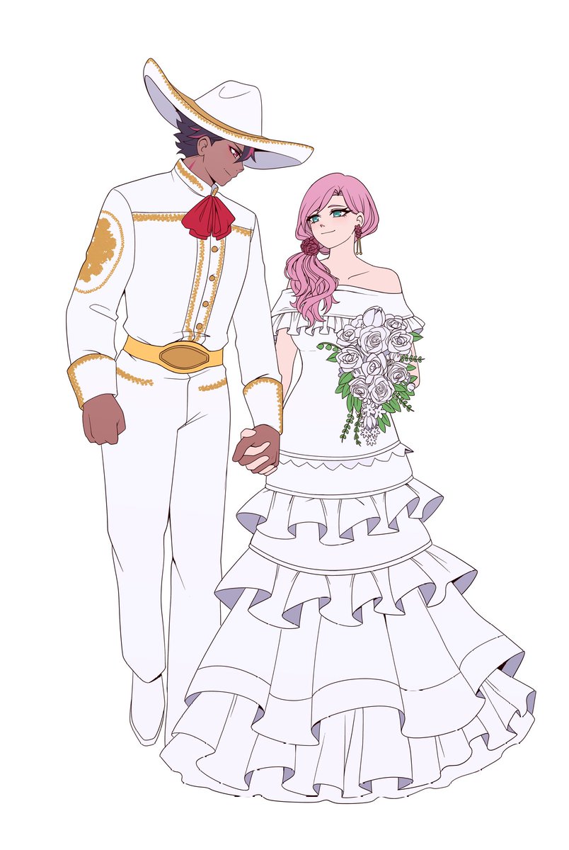 Recently went on a birthday date with my fiancé and cannot wait until we tie the knot. I'd love to thank <a href="/Hallsth_Eien/">Rhaelle ⭐️COMMS OPEN ⭐️</a> for this beautiful piece I commissioned them a while back; please show support they are an excellent, talented artist! Muchísimas gracias! #shadamy