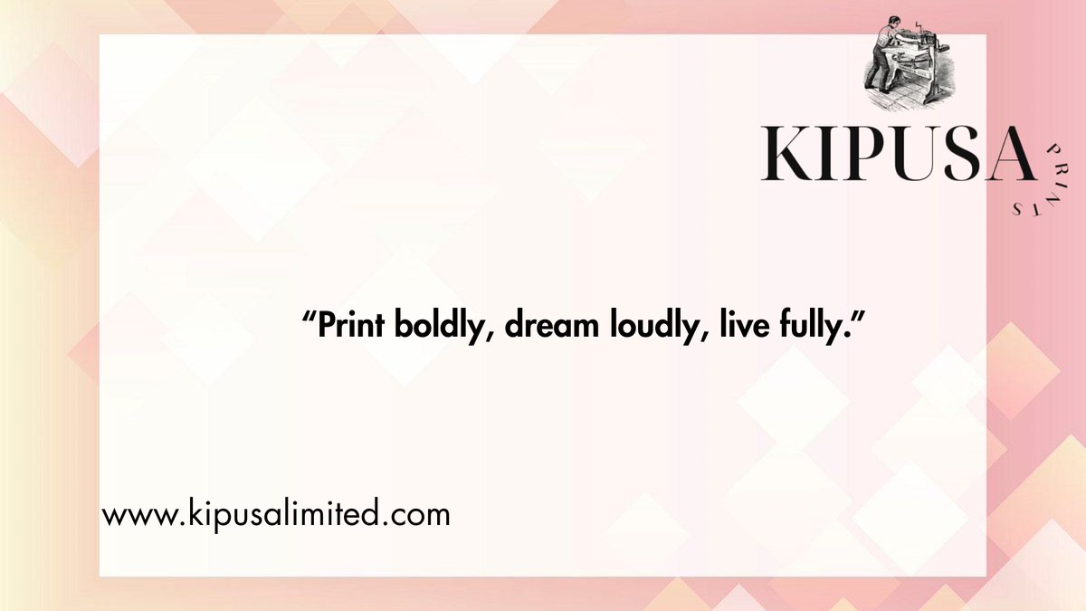 A woman’s power? Confidence + good presentation 😌
We handle the presentation part.
Print it till you make it 😌✨
Success starts with one copy.
 #PrintGoals #KipusaPrints #WomensMonth #PowerMoves