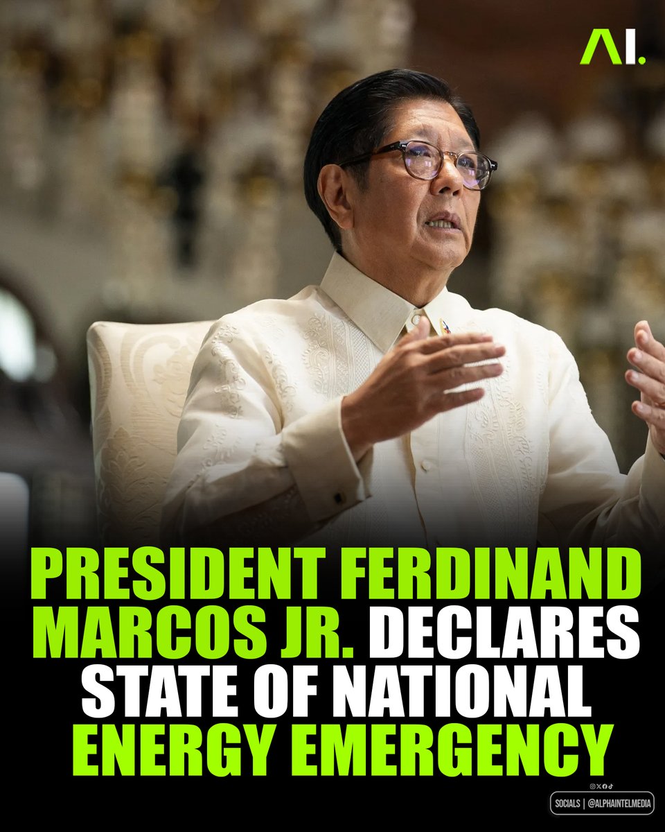 BREAKING: President Ferdinand Marcos Jr. has declared a nationwide energy emergency.

Source : gmanetwork.com/news/topstorie…