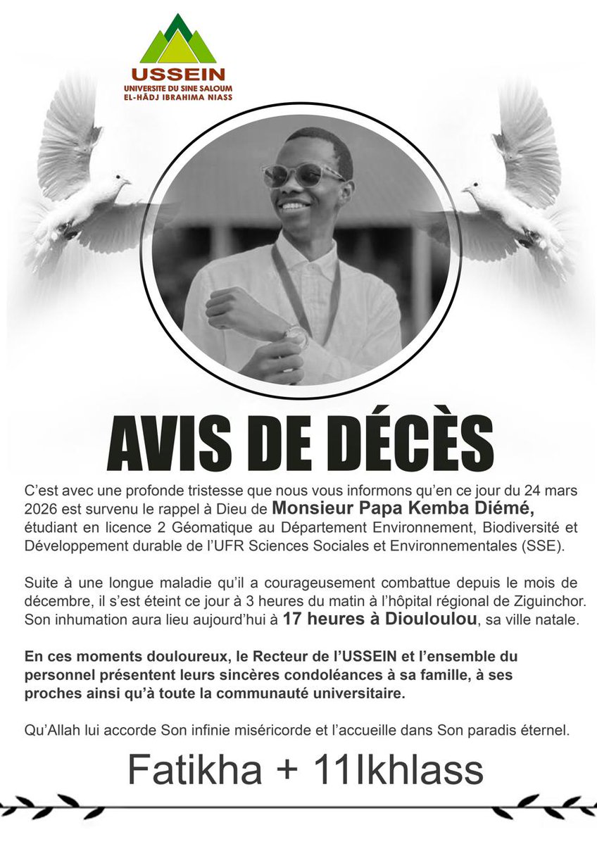 Université du Sine Saloum El-Hâdj Ibrahima NIASS tweet media