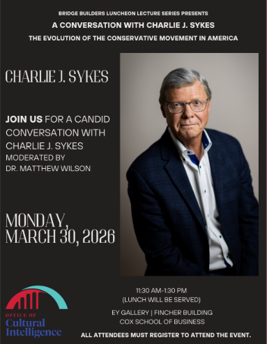 CIQSMU's tweet photo. 🚨 Don't miss this chat with Charlie J. Sykes and SMU's Matthew Wilson. ⏳ Register by Friday!
🔗 Register: https://t.co/OtWzZ7RKPF
#SMU #BridgeBuilders #CIQatSMU https://t.co/ha9WsJPhnQ