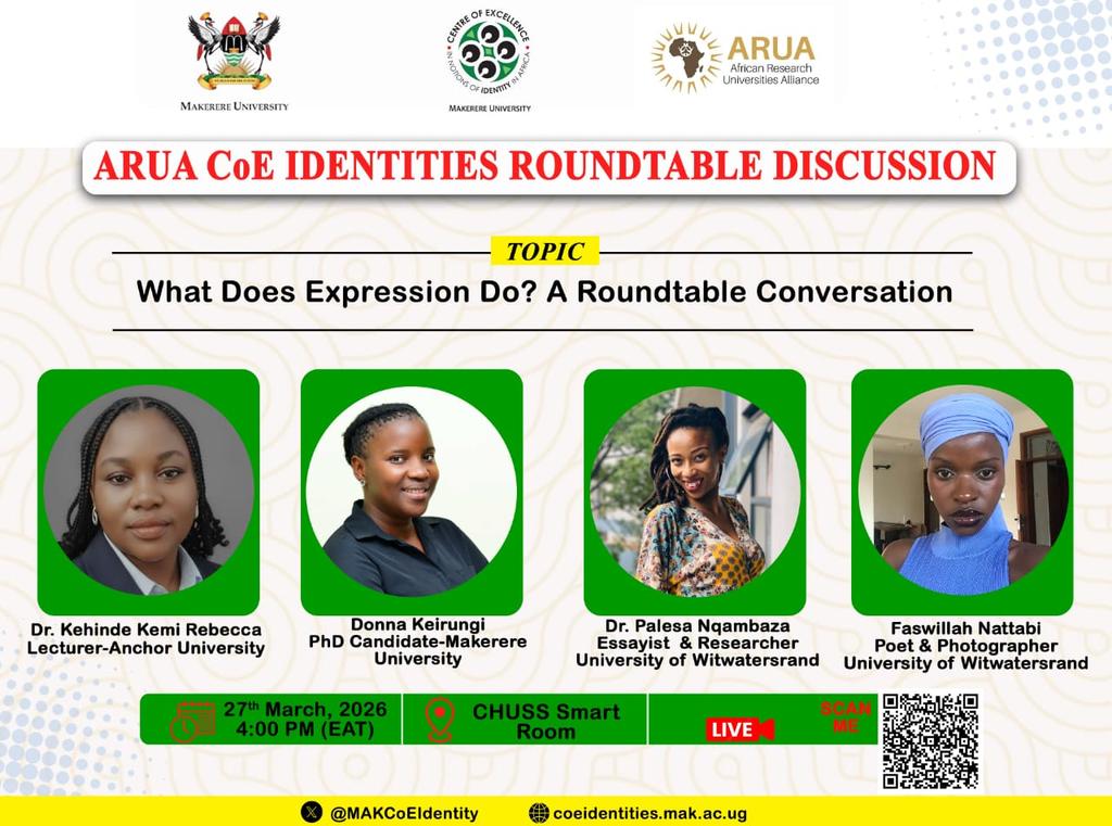 Makerere University ARUA-CoE Notions of Identity tweet media