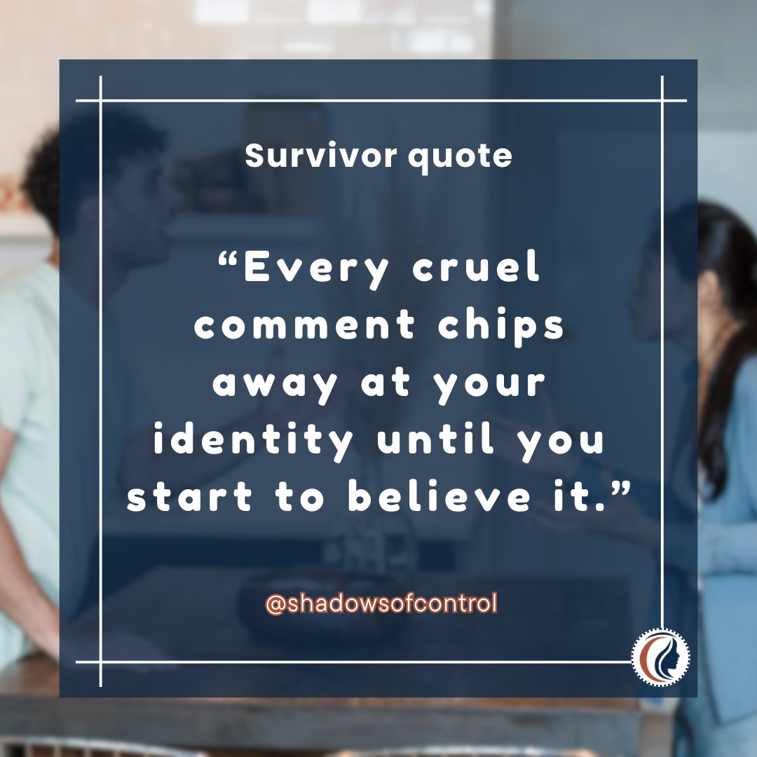 shadows_control's tweet image. Verbal abuse is psychological warfare. It rewires your self-image and replaces it with their version of you.
#VerbalAbuse #DomesticAbuseAwareness
