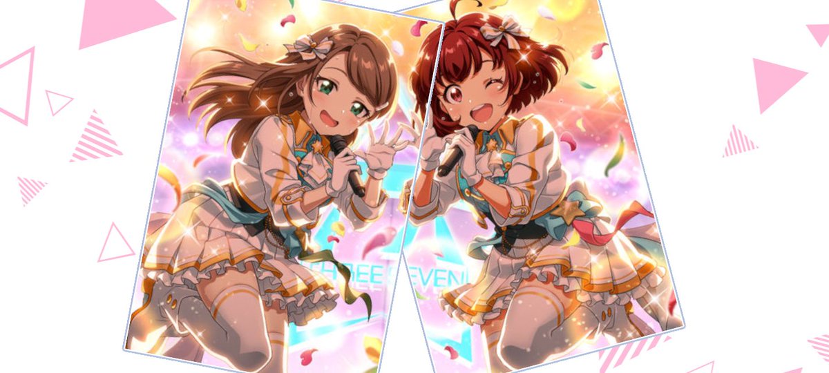 kulukuna's tweet photo. 【Tokyo 7th シスターズ】
『ナナフォト』を使ってみたよ！
アイドル達と並んで撮影できたり、オリジナルのスタンプも使えるよ！
みんなも遊んでみてね♪
こうですか？いいですね〜
#t7s #ナナシス #ナナフォト https://t.co/EGnnYKvfNq