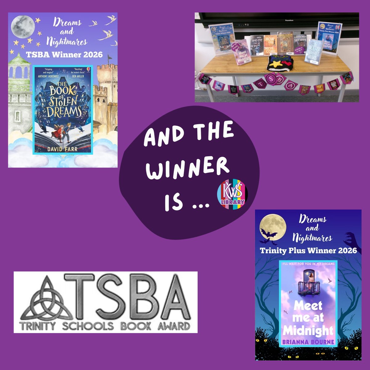 KWSchoolLibrary's tweet photo. The KWS Book Club loved their night out at the Trinity School Book Awards ceremony. Highlights were: seeing our student response to "The Book of Stolen Dreams" in the exhibition; meeting David Farr; listening to the authors and enjoying the view. Thanks to the staff involved. https://t.co/X8Cd8O7UcD