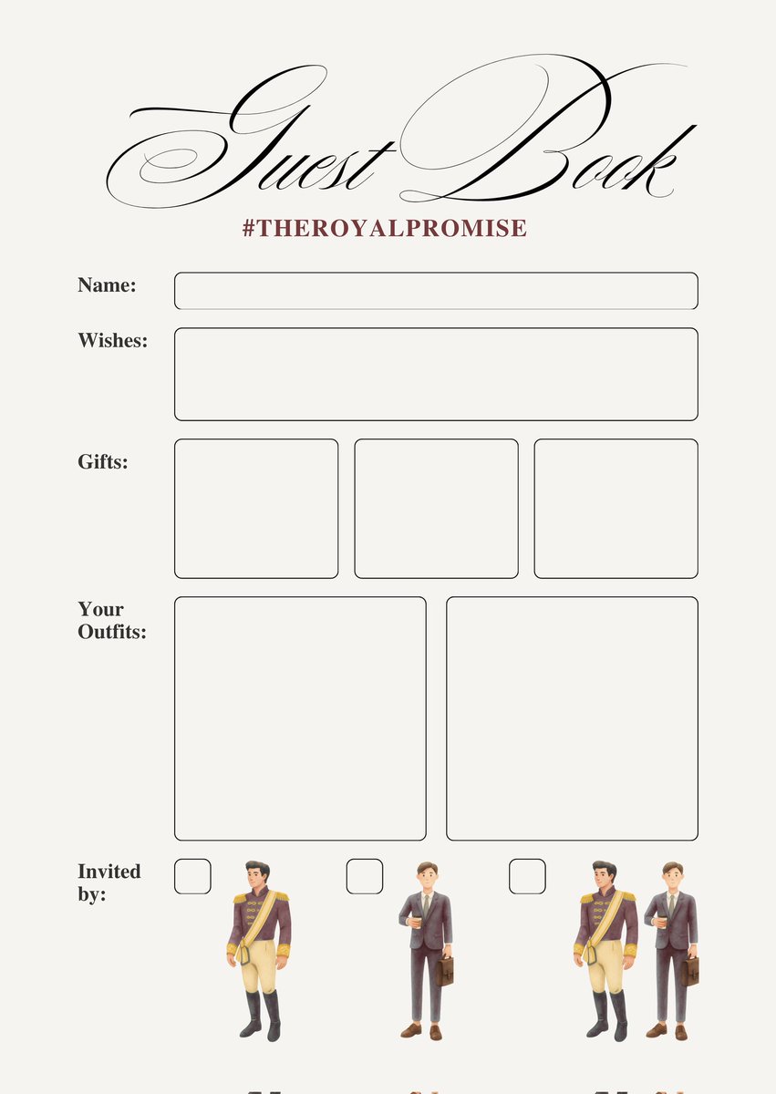 ashlykims's tweet photo. ᅠ
#JossGawin English AU
Part of #RoyalFallout
————————————
You're invited to the wedding of His Royal Highness Prince Joss and Lord Gawin Caskey #TheRoyalPromise. 

Fill the guest book and quote this tweet to confirm your attendance!
ᅠ https://t.co/THujYCTWGk